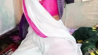 Busty Aunty Jerking Off Stepson While Pressing Her Massive Tits