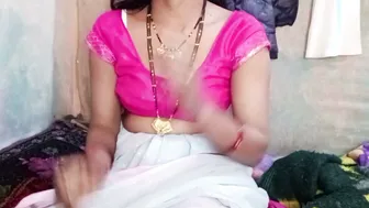 Busty Aunty Jerking Off Stepson While Pressing Her Massive Tits