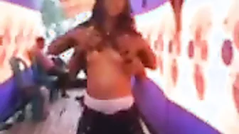 Horny Housewife Stripping Naked And Dancing For Neighborhood Boys