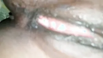 Aunty Arti Spreading Her Satisfied Creamy Pussy After Draining
