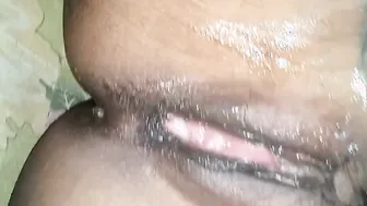 Aunty Arti Spreading Her Satisfied Creamy Pussy After Draining