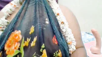 Telugu Wife Talking Dirty Showing Her Swollen Nipples Off