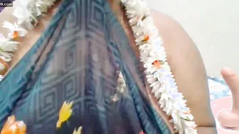 Telugu Wife Talking Dirty Showing Her Swollen Nipples Off