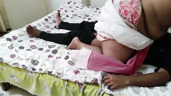 Horny Big Ass Aunty Getting Her Tight Ass Stretched On The Bed