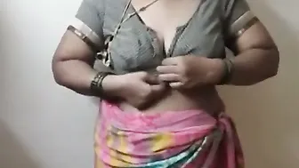Watching Aunty Padma Stripping Her Saree Off In The Bedroom