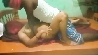 Indian Aunty Cheating With Her Stepuncle At Home Behind Doors