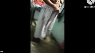 Telugu Aunty Caught Wearing Nothing Under Her Saree At Home