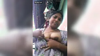 Busty Neighbor Aunty Flashing Her Big Boobs Through The Window