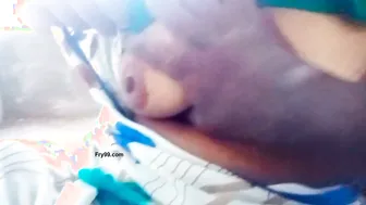 Tamil Teacher Aunty Showing Her Big Boobs And Pissing Outdoors