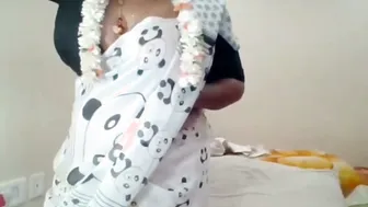 Telugu Aunty Rubbing Her Huge Boobs Talking Dirty About Fucking