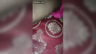Village Aunty Spreading Her Legs Showing Off Her Wet Pussy