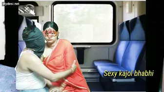 Fucking My Horny Aunty Raw On The Moving Train Compartment Seat