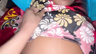 Aunty Pissing In Bathroom Then Riding Me Hard On Bedroom Bed