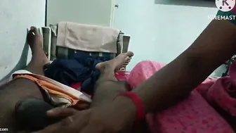 Telugu Wife Giving Oil Massage To Hubby Ending With Happy End
