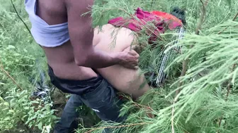 Catching Horny Aunty Alone In Woods Then Taking Her Home Hard