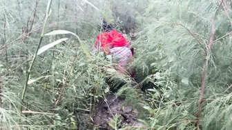 Catching Horny Aunty Alone In Woods Then Taking Her Home Hard