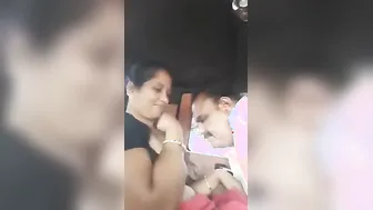 Desi Aunty Getting Her Boobs Sucked By Uncle Inside Parked Car