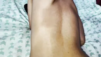 Massaging Village Auntys Thick Ass With Oil Before Sliding In