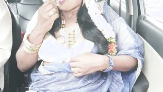 Aunty Getting Naughty In Backseat While Talking Dirty Nonstop