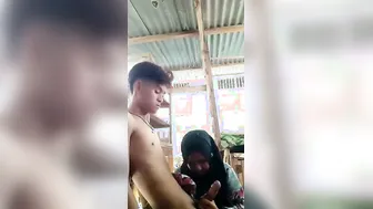 South Indian Aunty Giving Sloppy Blowjob To Her Younger Neighbor