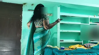 Tamil Aunty Getting Seduced And Fucked While Watching Tv Alone