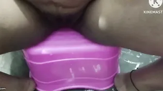 Telugu Aunty Gagging On Dick Giving Sloppy Blowjob On Her Knees