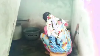 Married Aunty On Knees Sucking Husband Before Getting Bent Over