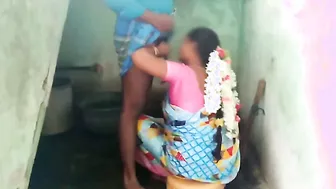 Married Aunty On Knees Sucking Husband Before Getting Bent Over