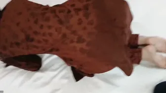 Neighbor Aunty Bent Over Taking It Rough From Behind At Home