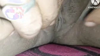 Aunty Bouncing Her Huge Tits While Riding Him Hard At His Place