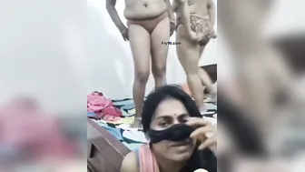 Desi Aunties Getting Naughty Together On Webcam For Viewers