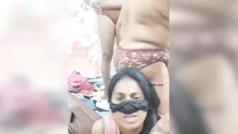 Desi Aunties Getting Naughty Together On Webcam For Viewers