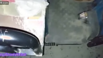 Nephew Stretching His Kaki Hard While She Sleeps Beside Him