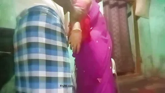 Tamil Aunty Squeezing Her Milky Tits While Husband Records Her