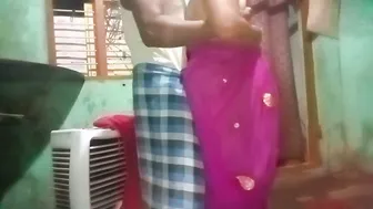 Tamil Aunty Squeezing Her Milky Tits While Husband Records Her