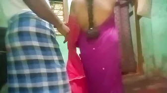 Tamil Aunty Squeezing Her Milky Tits While Husband Records Her