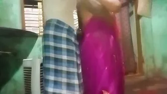 Tamil Aunty Squeezing Her Milky Tits While Husband Records Her