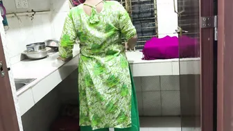 Catching My Married Aunty Bent Over Washing Dishes In Her Nighty