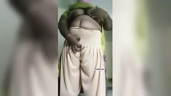 Married Aunty Getting Dressed And Teased In The Bedroom