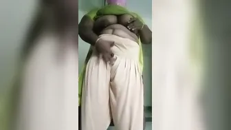 Married Aunty Getting Dressed And Teased In The Bedroom