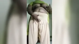 Married Aunty Getting Dressed And Teased In The Bedroom