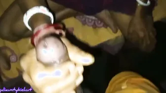 Massaging Aunty's Curves From Behind Before Pounding Her Hard