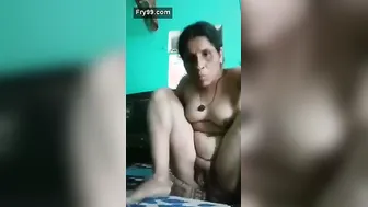 Aunty Swearing On Her Pussy While Riding Me In Bedroom