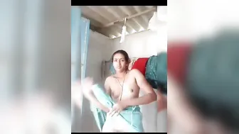 Indian Wife Getting Naked For Her Secret Lover In Bedroom