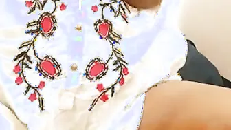 Married Aunty Stripping And Showing Off Her Massive Boobs