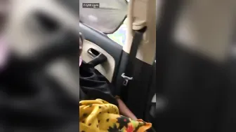 Horny Aunty Getting Wild With Lover Inside Parked Car Quickly