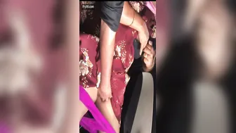 Horny Aunty Getting Wild With Lover Inside Parked Car Quickly