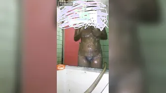 Curvy Aunty Soaping Up Her Big Ass In Shower Getting Ready