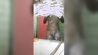 Curvy Aunty Soaping Up Her Big Ass In Shower Getting Ready