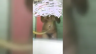 Curvy Aunty Soaping Up Her Big Ass In Shower Getting Ready